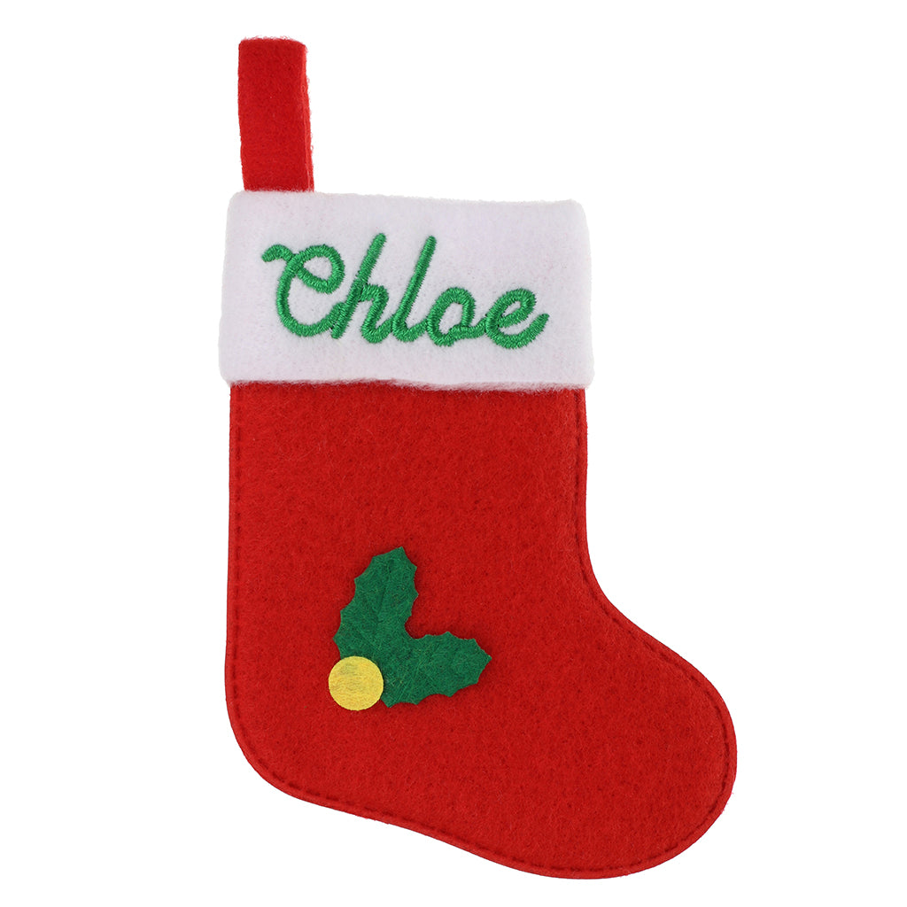 XS030 - Personalised Stocking Christmas Tree Decoration - Chloe
