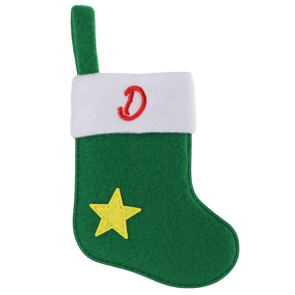 XS031 - Personalised Stocking Christmas Tree Decoration - D