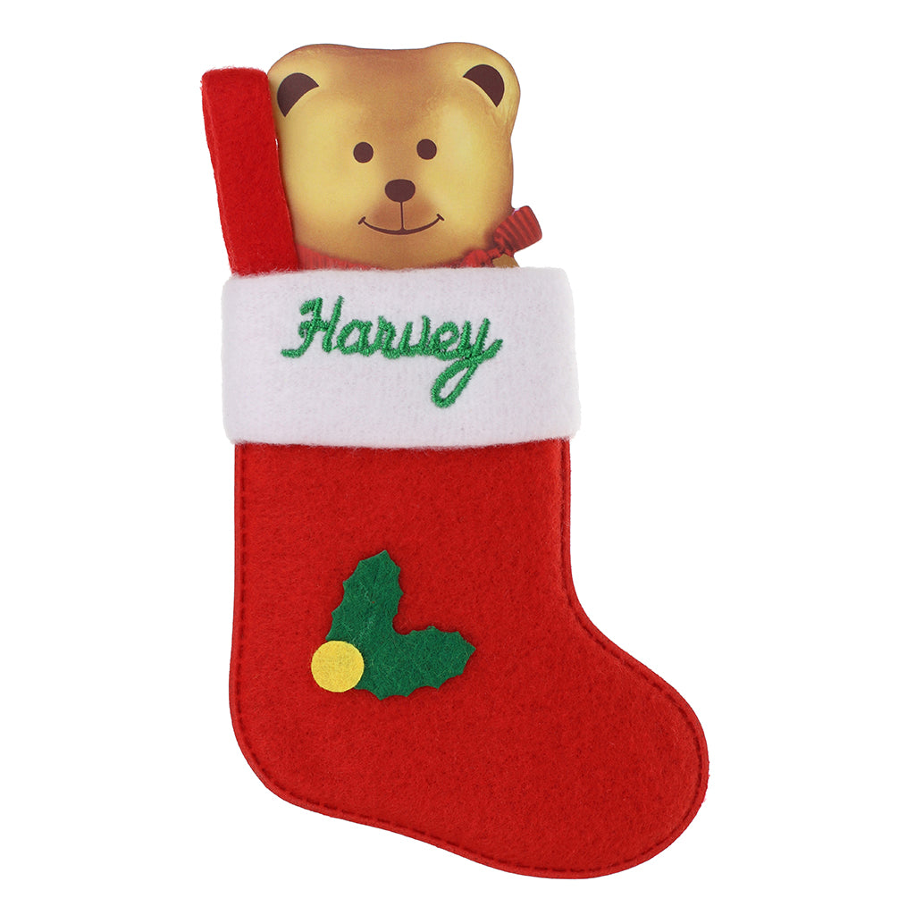 XS068 - Personalised Stocking Christmas Tree Decoration - Harvey
