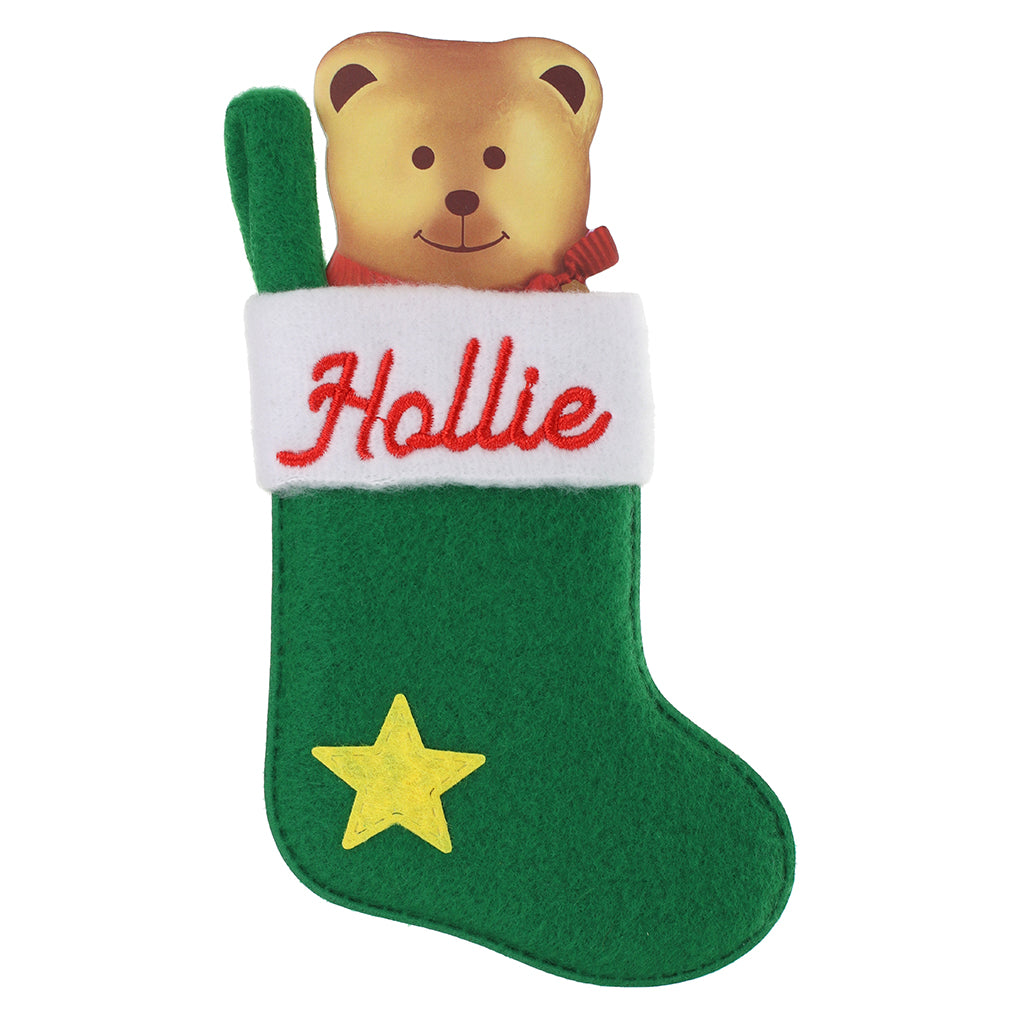 XS070 - Personalised Stocking Christmas Tree Decoration - Hollie