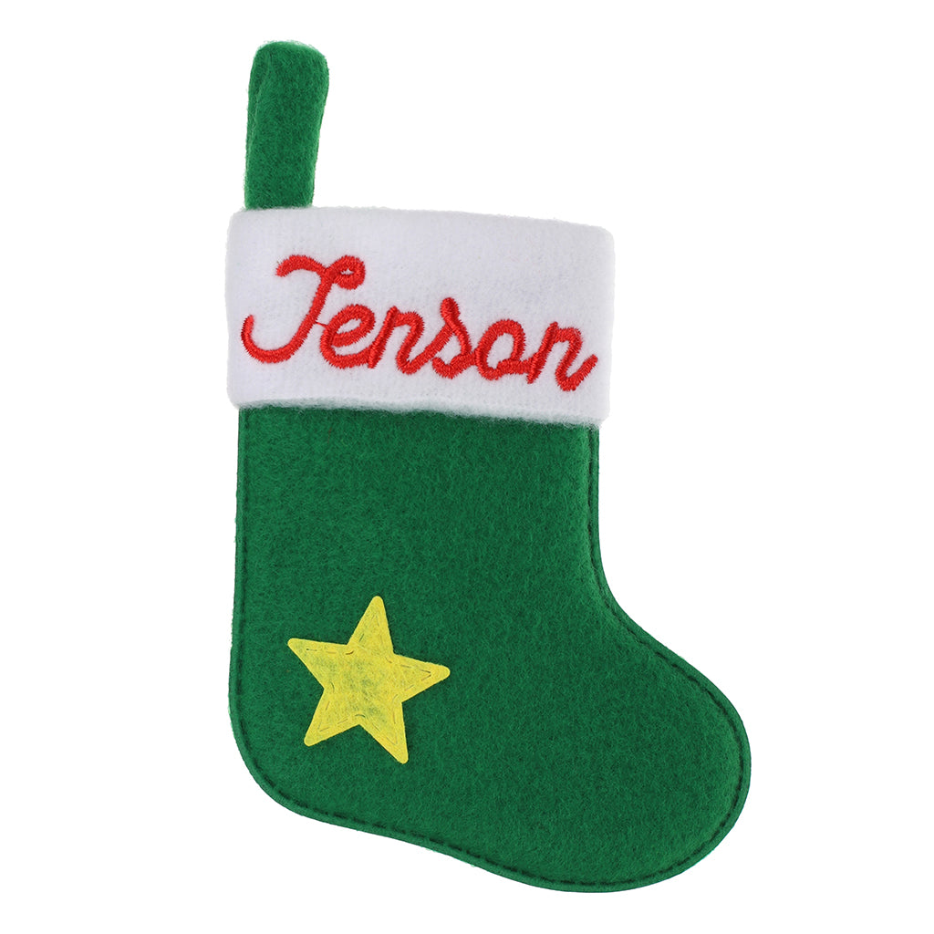 XS087 - Personalised Stocking Christmas Tree Decoration - Jenson