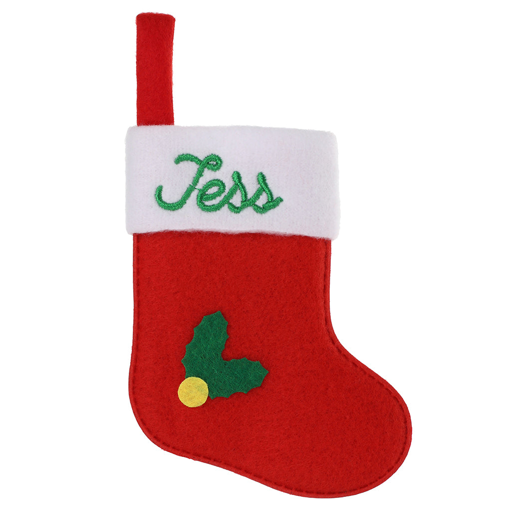 XS088 - Personalised Stocking Christmas Tree Decoration - Jess