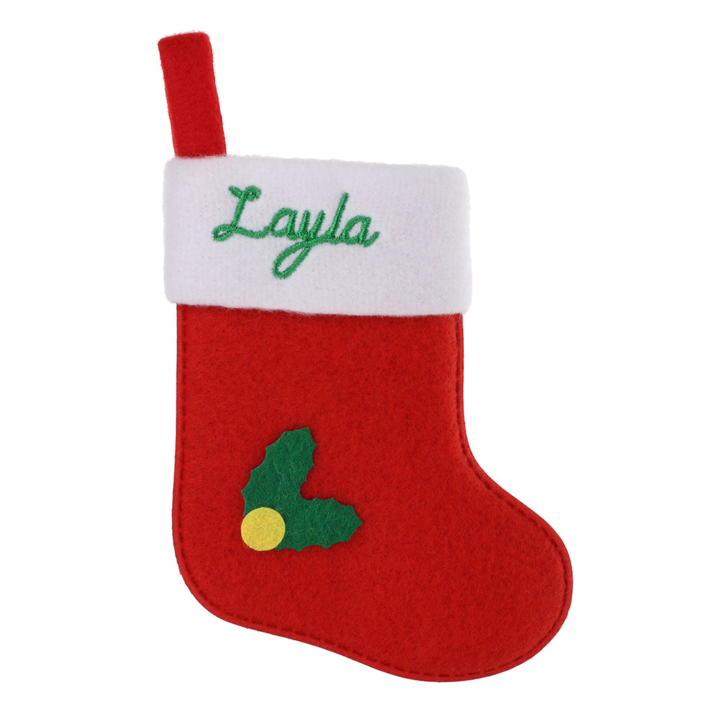 XS094 - Personalised Stocking Christmas Tree Decoration - Layla