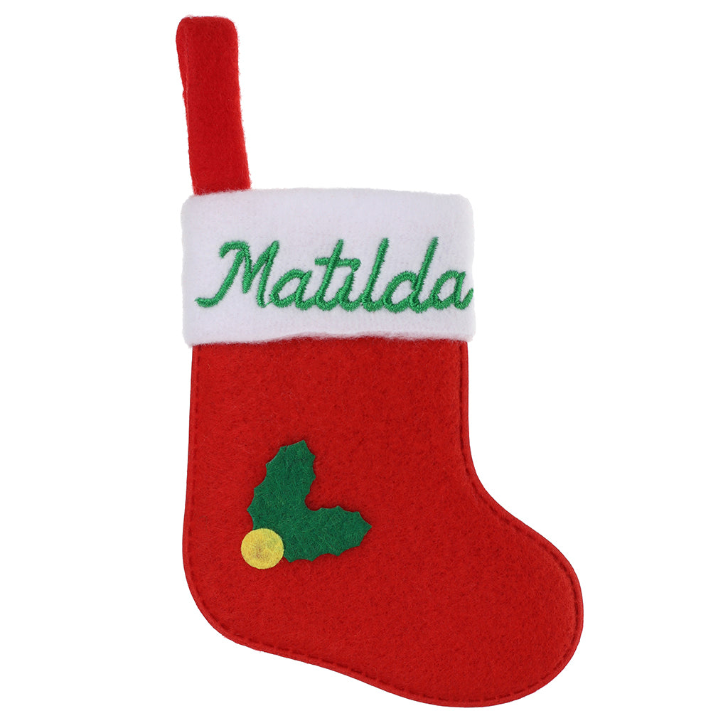XS104 - Personalised Stocking Christmas Tree Decoration - Matilda