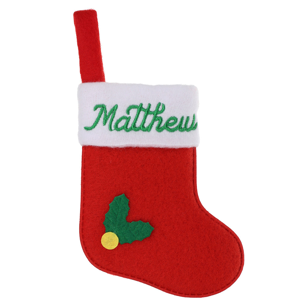 XS105 - Personalised Stocking Christmas Tree Decoration - Matthew