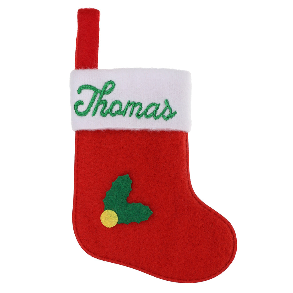 XS135 - Personalised Stocking Christmas Tree Decoration - Thomas