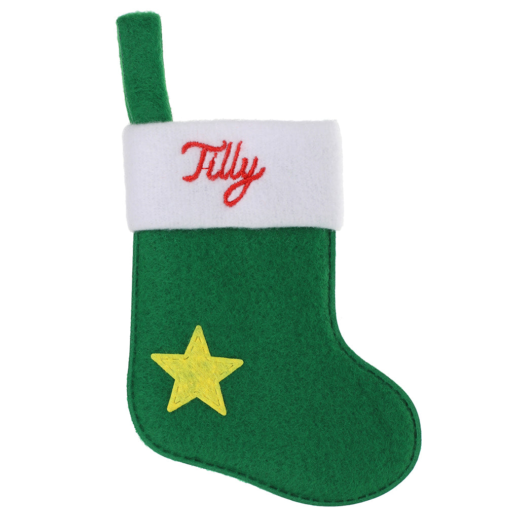 XS136 - Personalised Stocking Christmas Tree Decoration - Tilly