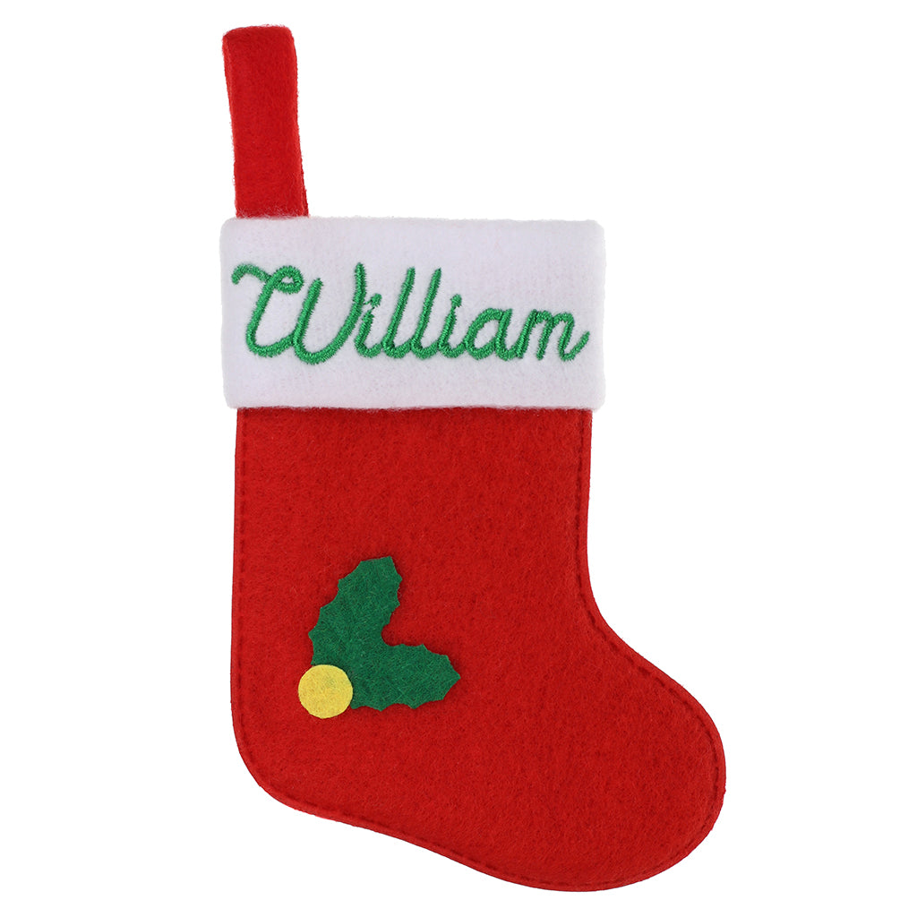XS141 - Personalised Stocking Christmas Tree Decoration - William