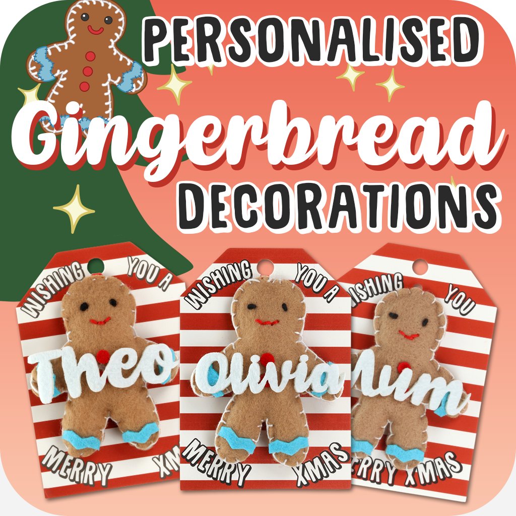 Felt Gingerbread Man Christmas Tree Decoration
