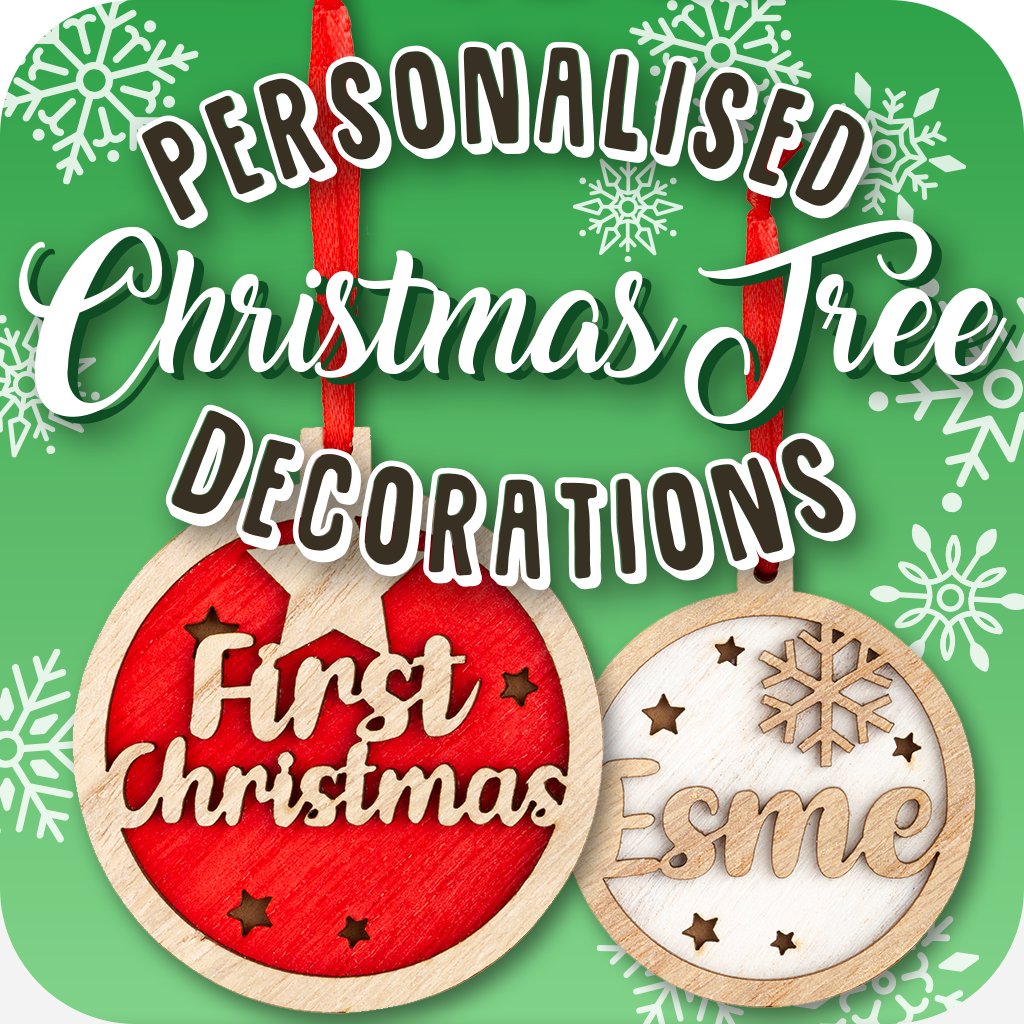 Personalised Wooden Christmas Tree Decoration