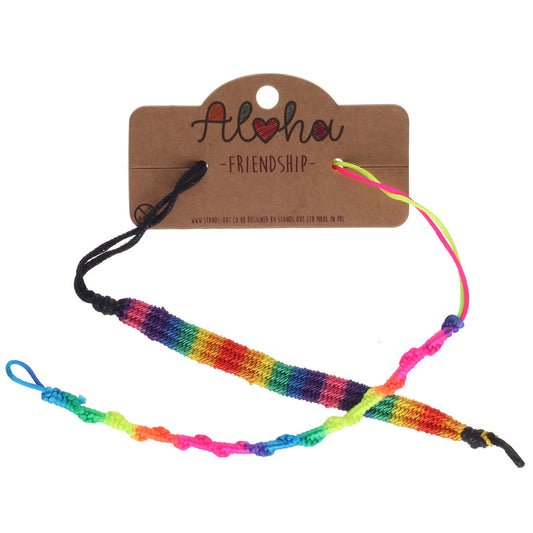 AL030 - Aloha Woven Friendship Bracelets - Multicoloured Set