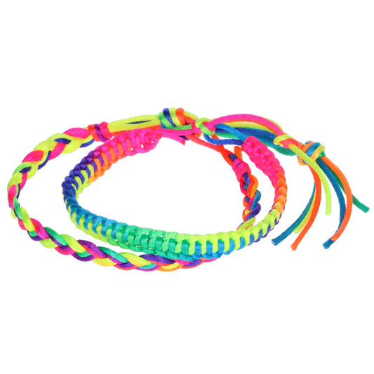 AL059 - Aloha Woven Friendship Bracelets - Multicoloured Braids