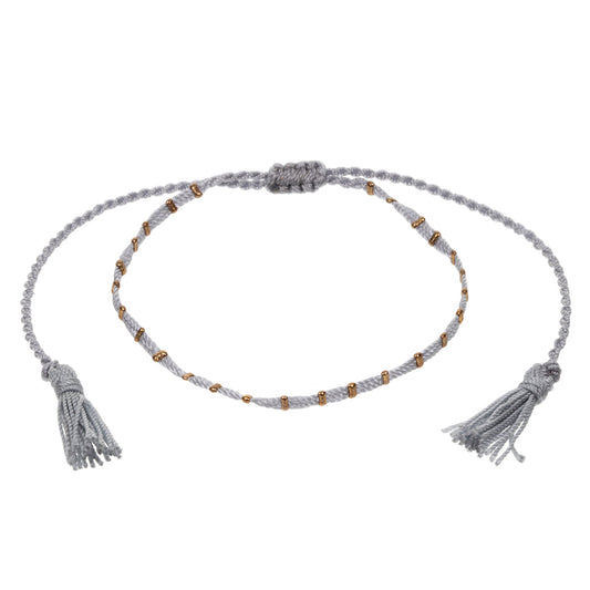 Grey And Bronze Anklet