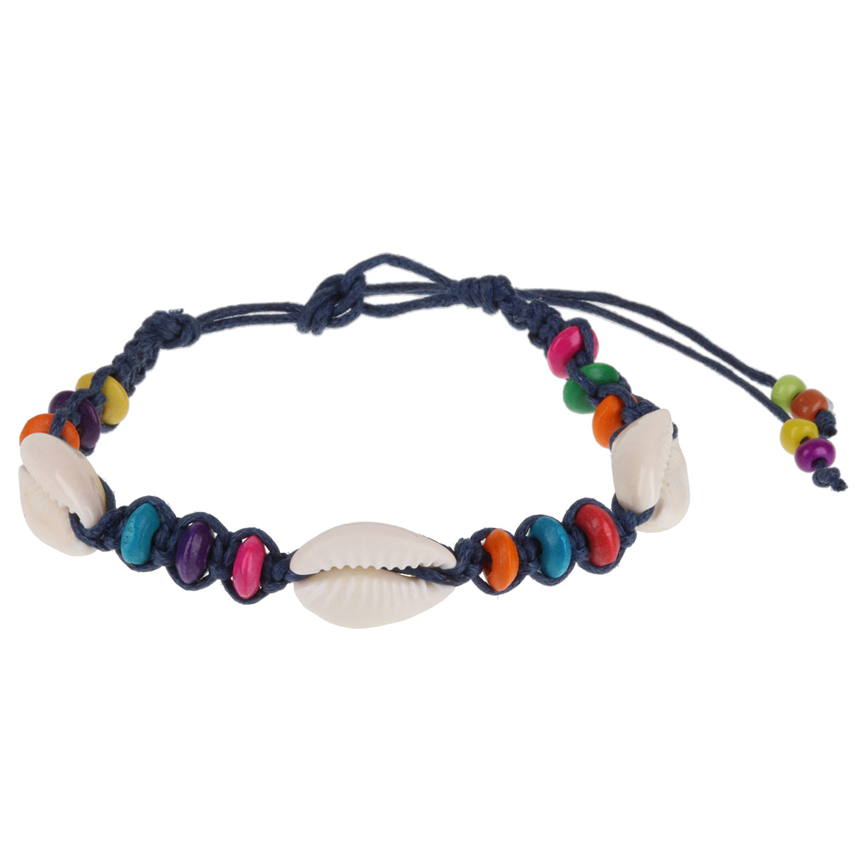 Seashell Beach Bracelet - Navy/3 Shells