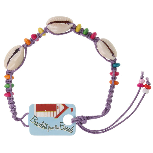Seashell Beach Bracelet - Purple/3 Shells