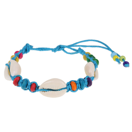 Seashell Beach Bracelet - Bright Blue/3 Shells