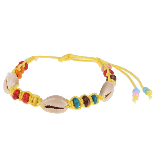Seashell Beach Bracelet - Bright Yellow/3 Shells