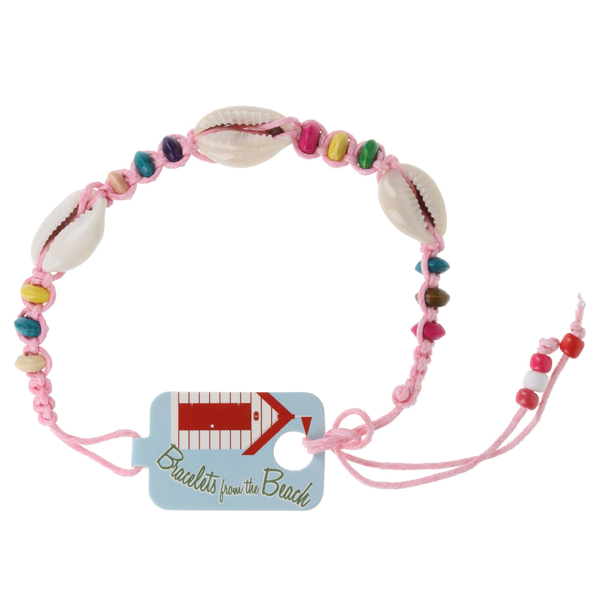 Seashell Beach Bracelet - Baby Pink/3 Shells