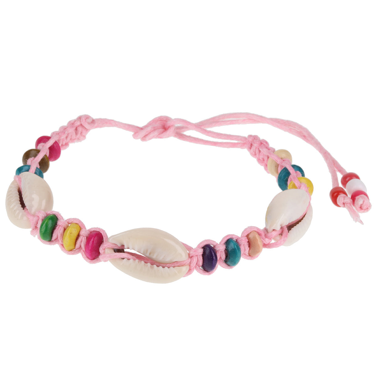 Seashell Beach Bracelet - Baby Pink/3 Shells
