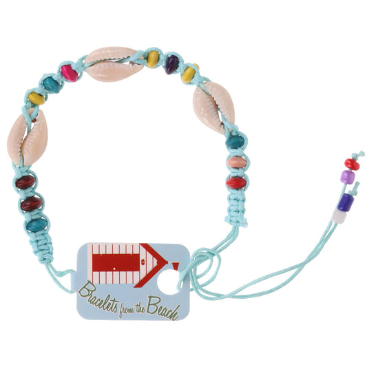 Seashell Beach Bracelet - Baby Blue/3 Shells