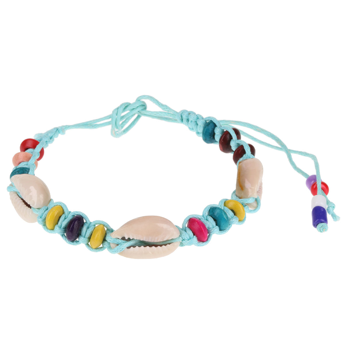 Seashell Beach Bracelet - Baby Blue/3 Shells