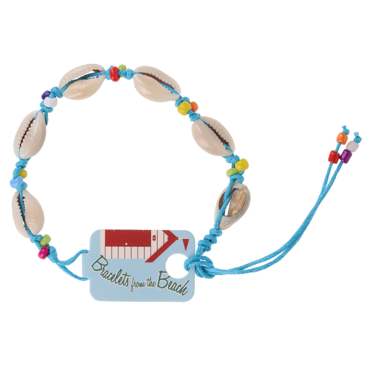 Seashell Beach Bracelet - Bright Blue/6 Shells