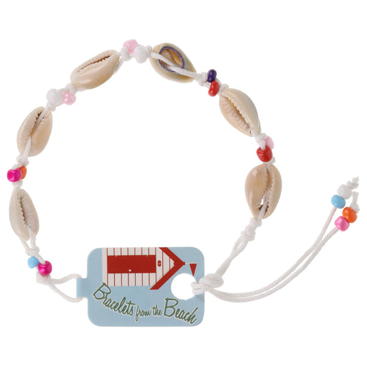 Seashell Beach Bracelet - White/6 Shells