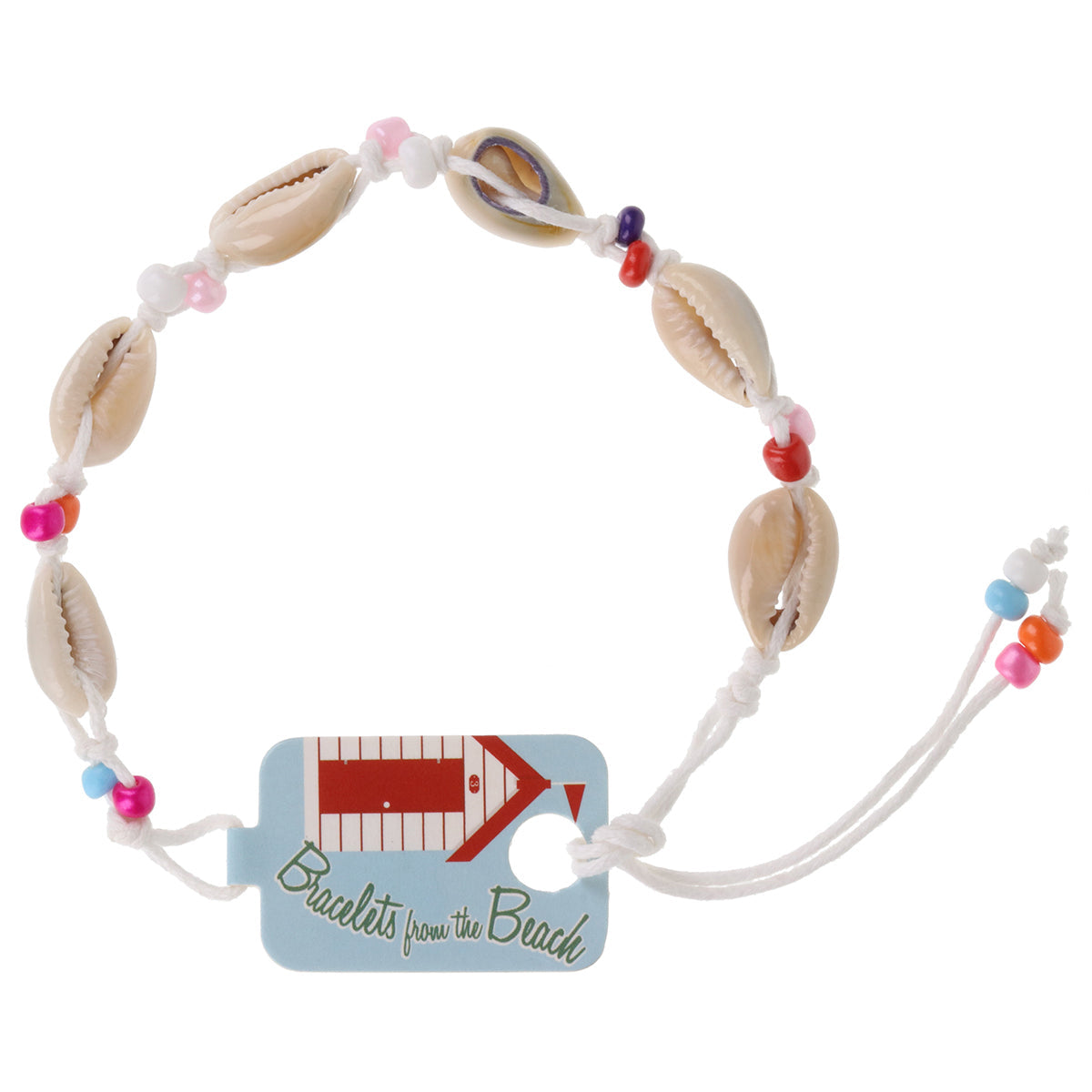 Seashell Beach Bracelet - White/6 Shells