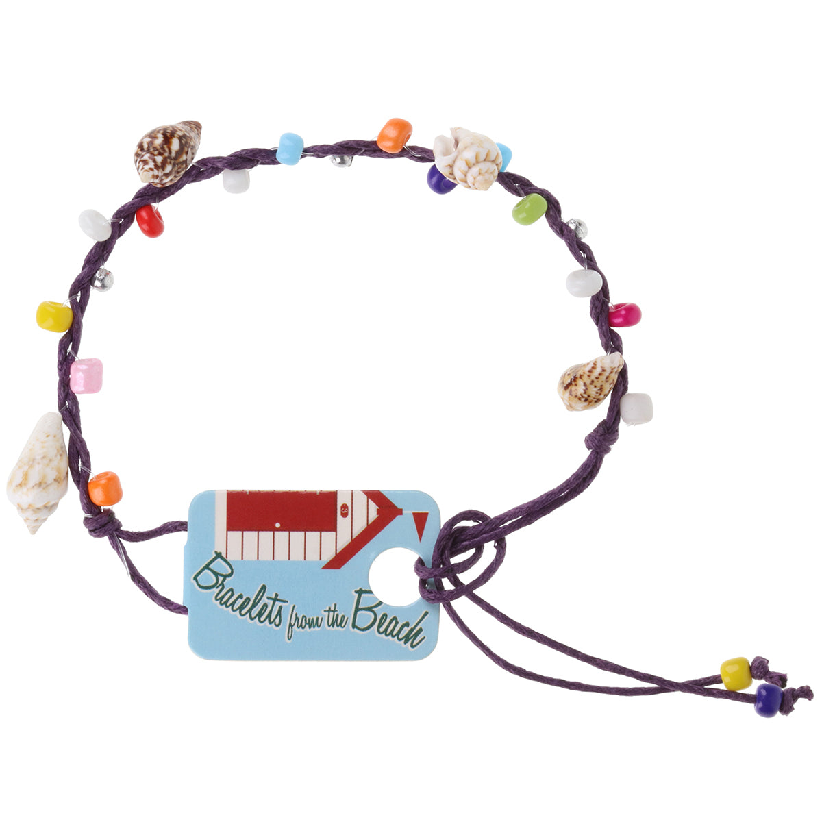 Seashell Beach Bracelet - Purple/Small Shells