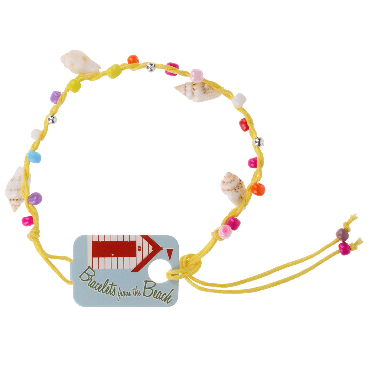 Seashell Beach Bracelet - Bright Yellow/Small Shells
