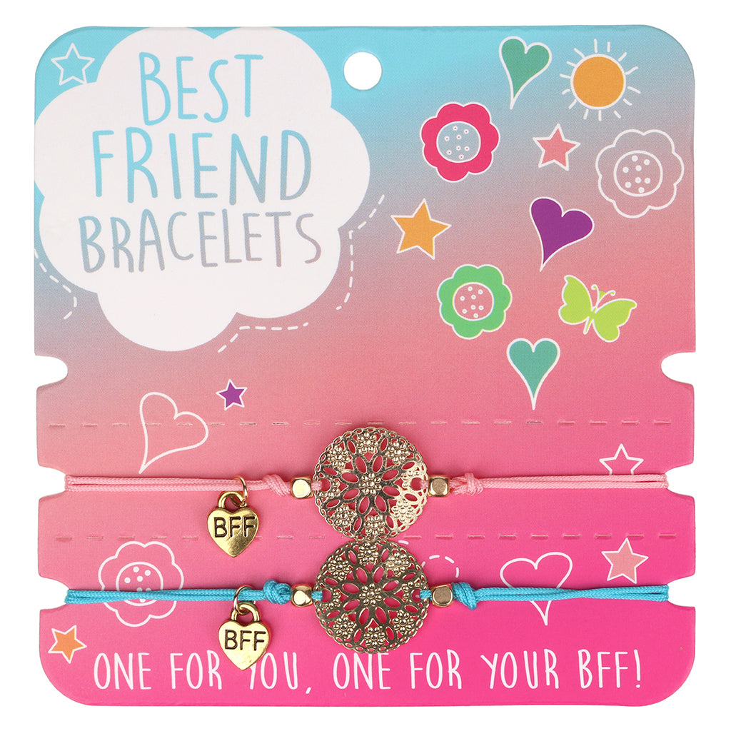 Best Friend Bracelets - Gold Discs