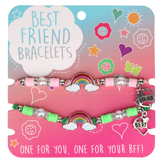 Best Friend Bracelets - Rainbow Clouds