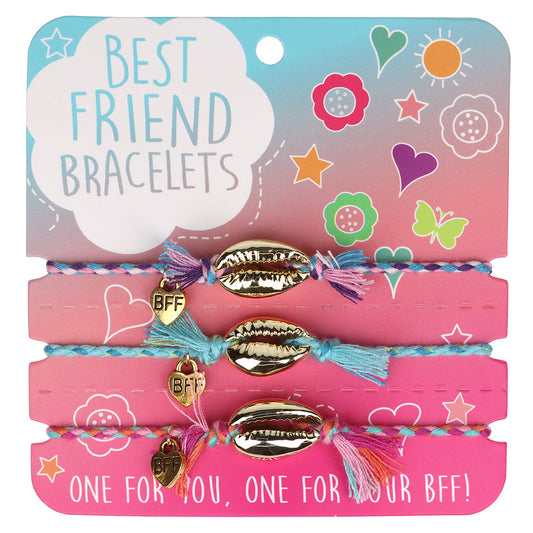 Best Friend Bracelets - Multipack Gold Shells