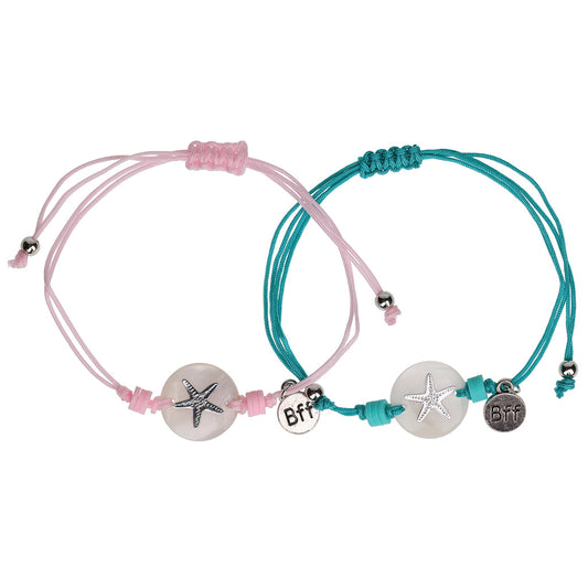 Best Friend Bracelets -Silver Starfish