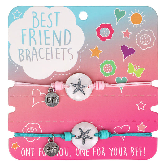 Best Friend Bracelets -Silver Starfish