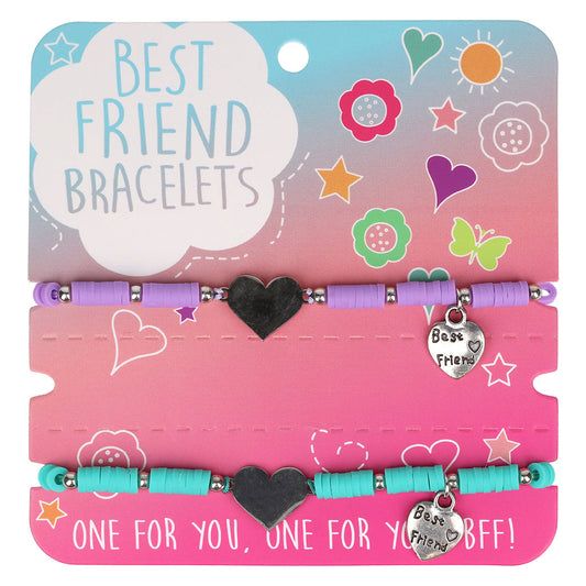 Best Friend Bracelets - Silver Hearts