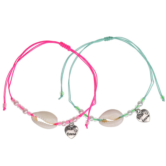Best Friend Bracelets - Shells And Pearls
