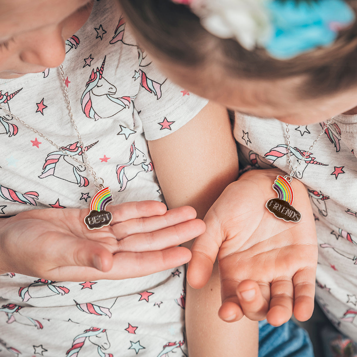 Best Friends Necklace - Rainbows