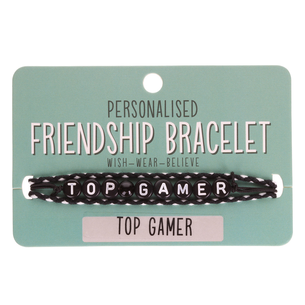 BP005 - Boys Personalised Bracelet - Top Gamer