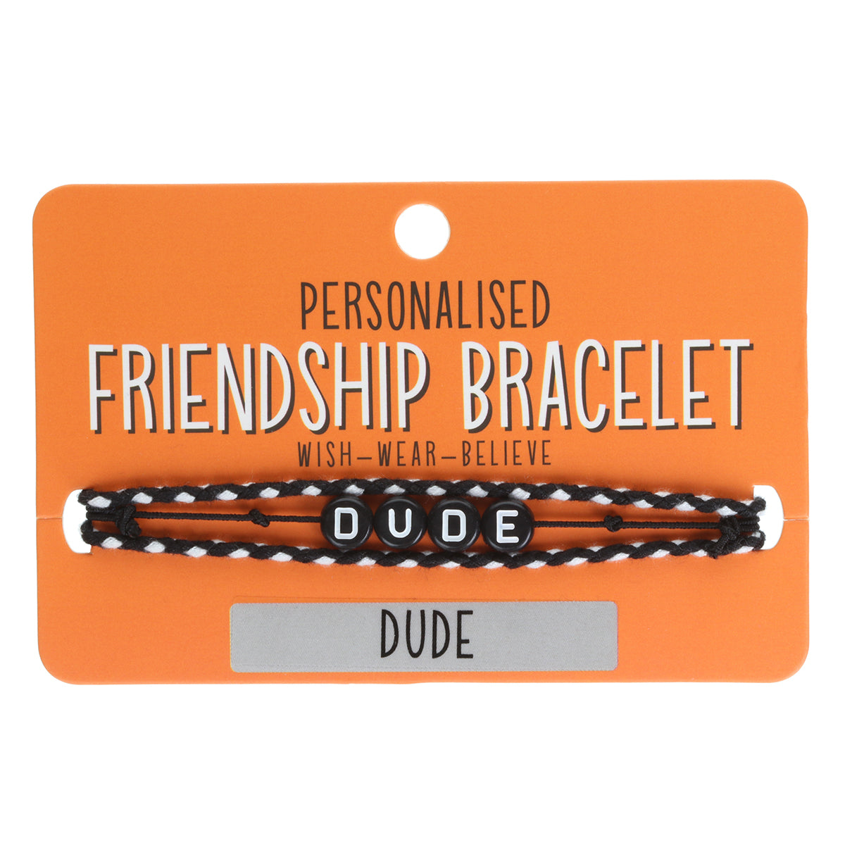 BP006 - Boys Personalised Bracelet - Dude