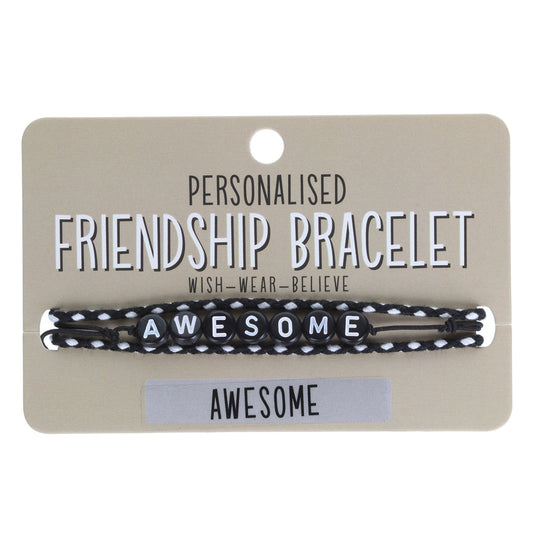 BP008 - Boys Personalised Bracelet - Awesome