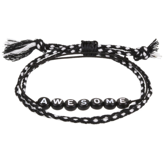 BP008 - Boys Personalised Bracelet - Awesome