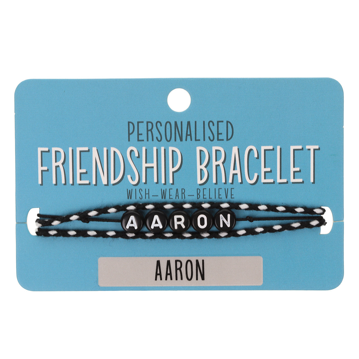 BP011 - Boys Personalised Bracelet - Aaron