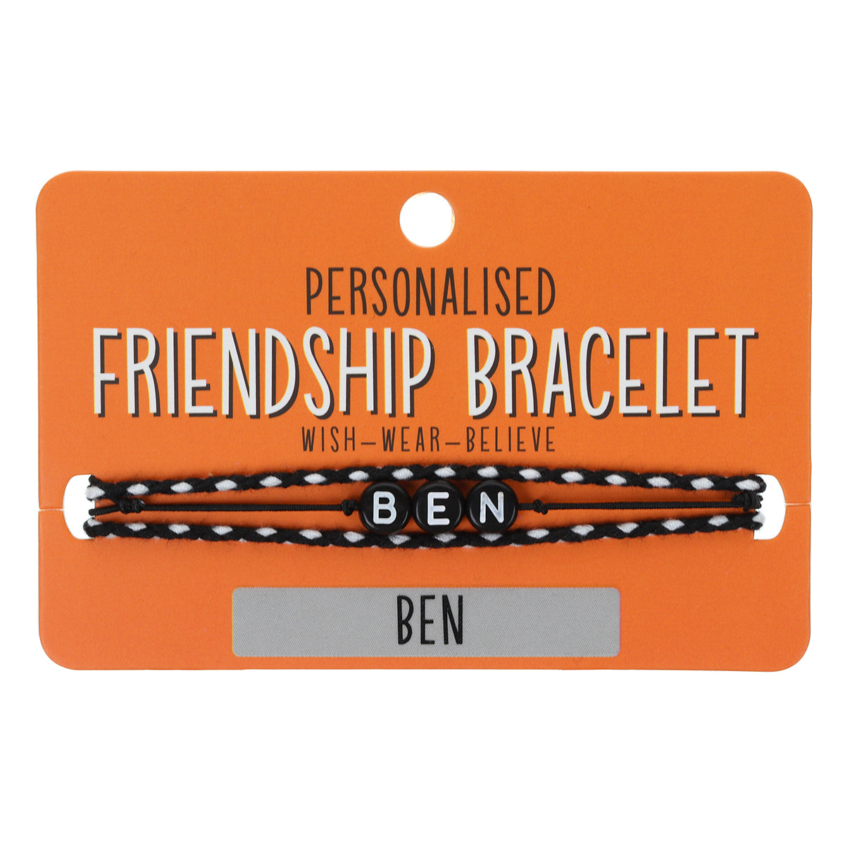 BP018 - Boys Personalised Bracelet - Ben