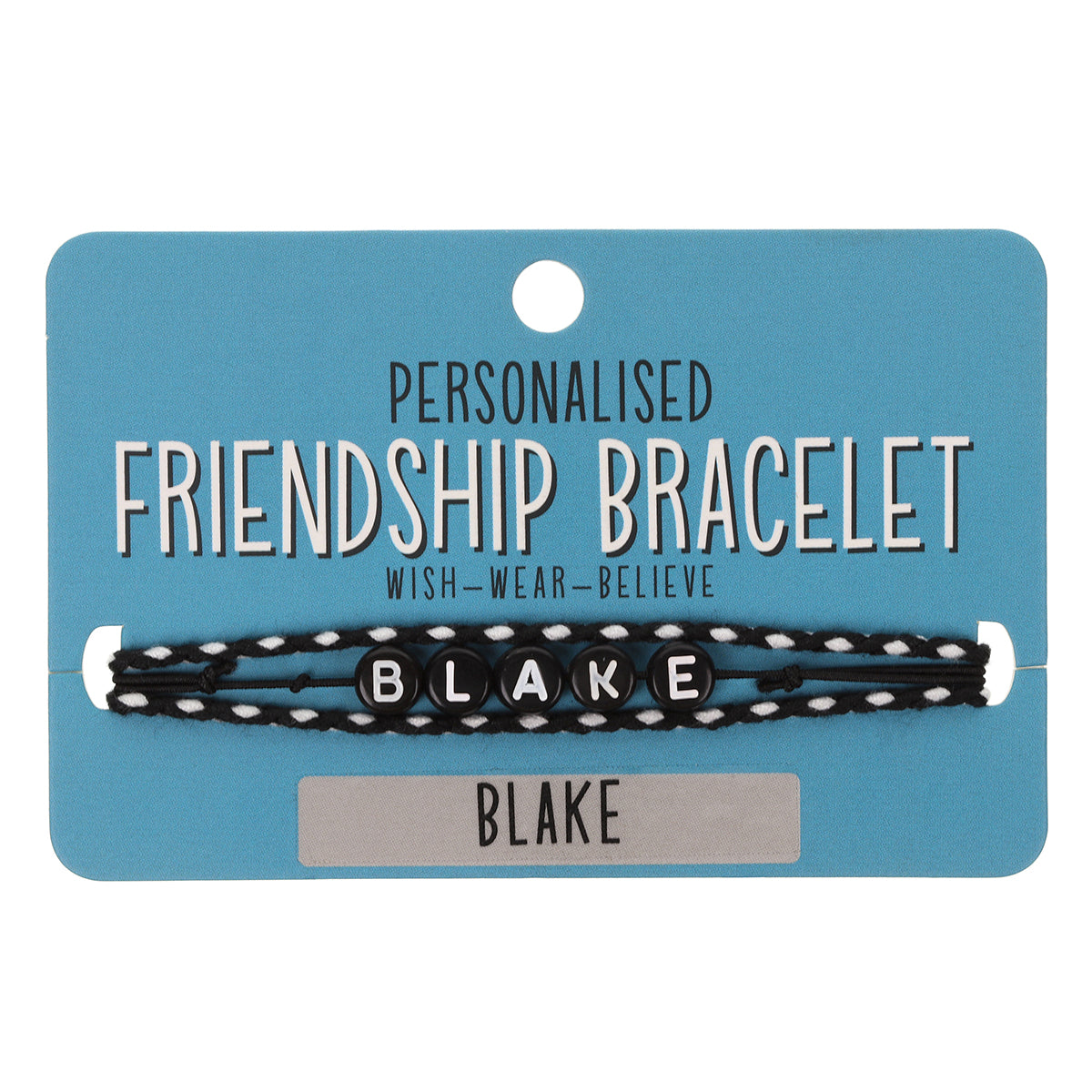 BP019 - Boys Personalised Bracelet - Blake