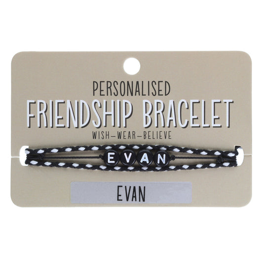 BP032 - Boys Personalised Bracelet - Evan