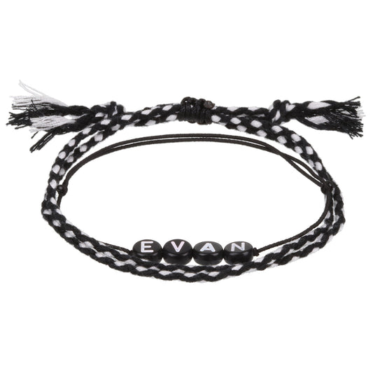 BP032 - Boys Personalised Bracelet - Evan