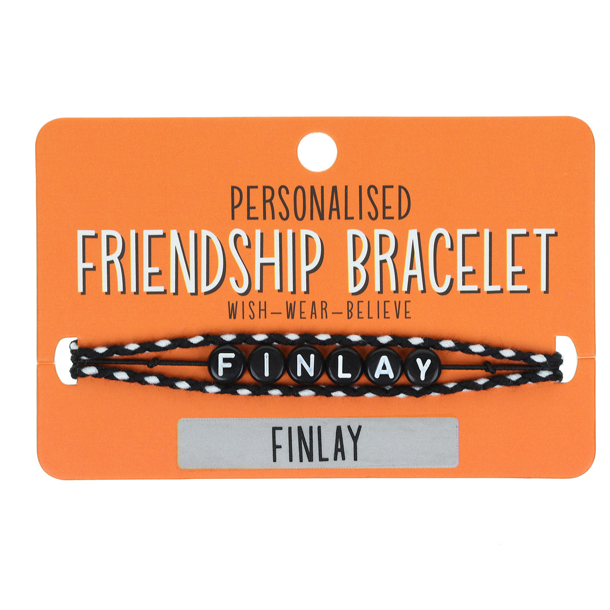 BP034 - Boys Personalised Bracelet - Finlay