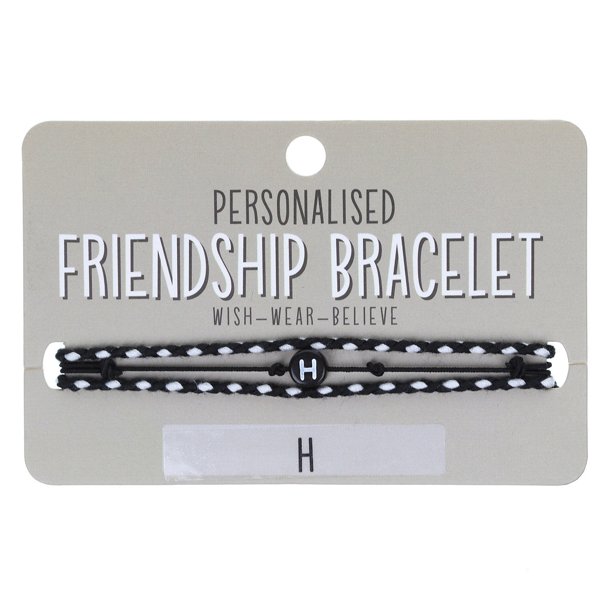 BP040 - Boys Personalised Bracelet - H
