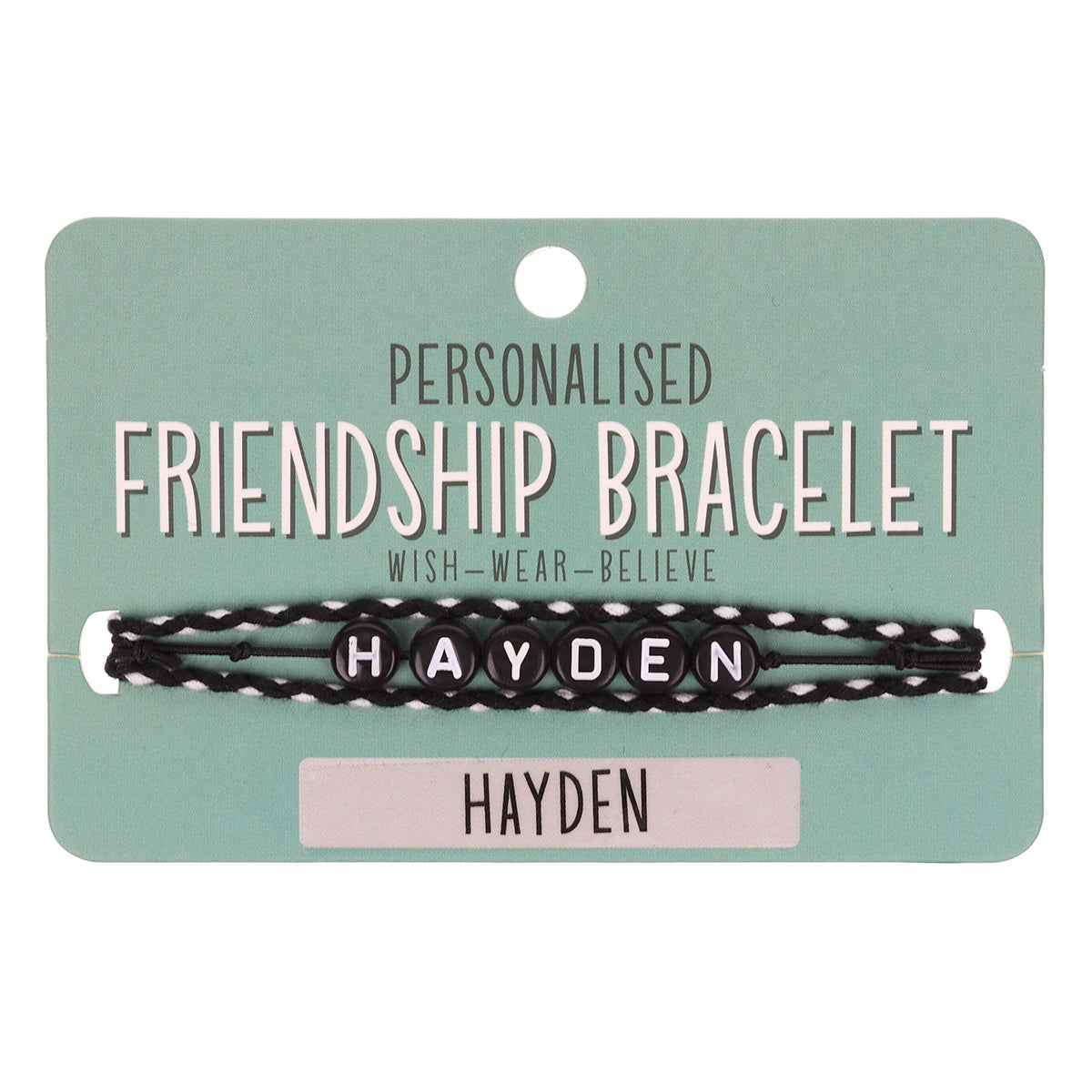 Boys Personalised Bracelet - Hayden